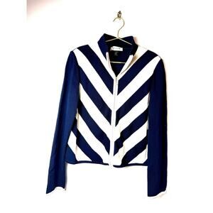 St. John collection zip up jacket cardigan size 12